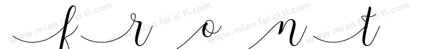 front style字体转换